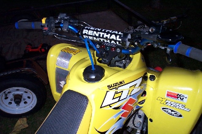 Moving The Ignition & Lights For New Handlebars - Suzuki ... 2006 kfx 400 wiring diagram 